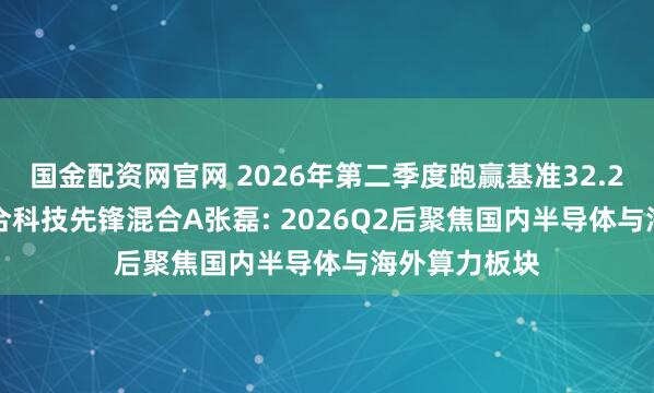 国金配资网官网 2026年第二季度跑赢基准32.24%! 前海联合科技先锋混合A张磊: 2026Q2后聚焦国内半导体与海外算力板块